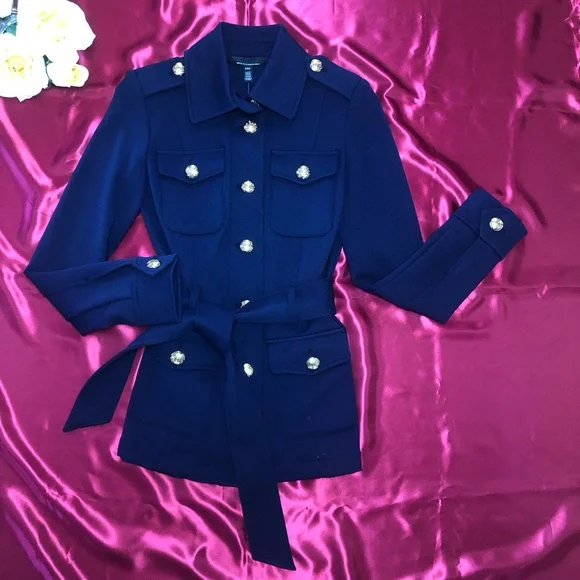 ⭐️NEW⭐️White House Black Market (WHBM) Luxe Stretch Safari Jacket - Picture 5 of 10